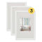 walther design Bilderrahmen weiss 10 x 15 cm 3er Pack, Trendstyle Kunststoffrahmen KP015W3