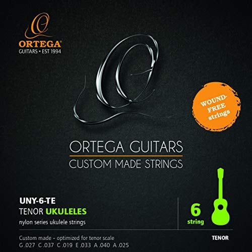 ORTEGA Nylon Ukulele Saiten - 6 Stück für Tenor-Ukulelen (UNY-6-TE)