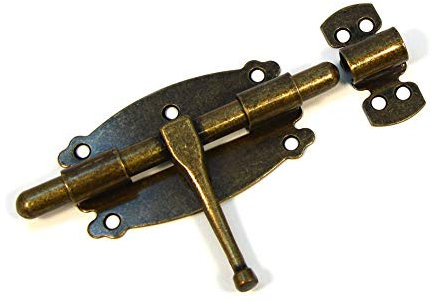 Verrou de porte de meuble vintage ancien 100 mm