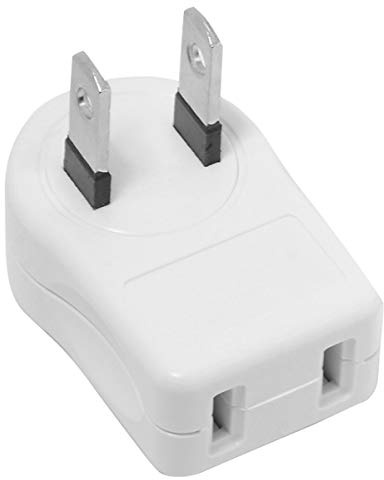 chenyang NEMA 1-15P USA Outlet Saver Adattatore di Prolunga 2-poli 2-Prese 90 Gradi UP Angolato verso il Basso
