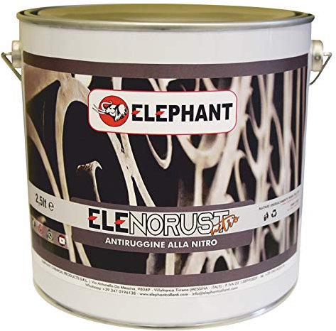 Elephant Chemical Products Antiruggine alla nitro Grigio ELE NORUST (2,5lt)