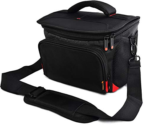 FOSOTO Custodia antiurto con parapioggia compatibile con Nikon D3500 D3200 D5600 D5300 D7500 D7200 D610, Canon EOS 6D MarkII 4000D 2000D, Sony Alpha A7RIII 68K per obiettivi DSLR/SLR