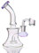 Aoheuo Mini tuyaux d'eau en verre de 15,2 cm pour recyclage, percolateur, bong en verre avec clou de 14 mm (violet)