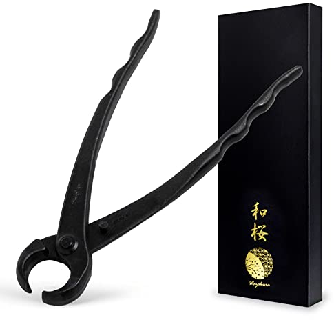 Wazakura Cortadora de Ramas de Bonsái 210mm - Vaciadora Cóncava de Perillas, Acero al Carbono, Hecha en Japón, Herramienta Japonesa para Jardinería y Plantas de Interior