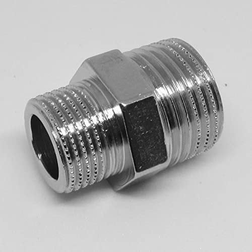 Raccorderia raccordi idraulici in ottone cromato filettati per acqua 3/8 1/2 3/4 (Niples ridotta 1/2-3/8)