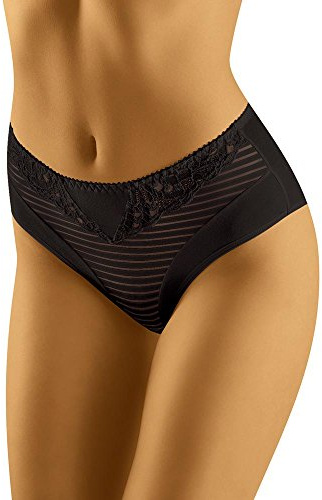 Wolbar Damen Maxi-Slip WB74, Schwarz,XL