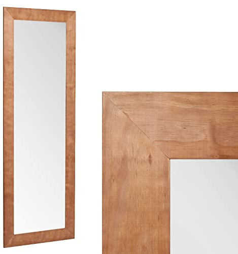 LEBENSwohnART Wandspiegel Natural ca. 180x70cm Ganzkörperspiegel Holzspiegel Spiegel Madeira