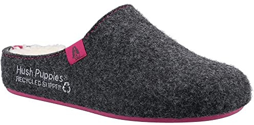 Hush Puppies Female The Good Slipper, Charcoal, 5