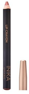 INIKA Organic Long Lasting Lipstick Crayon | Vegan Lipstick + Organic Lip Liner, Hypoallergenic, Cruelty-Free, Satin Finish, Enriched with Vitamin E and Coconut Oil, Tan Nude, 3 g