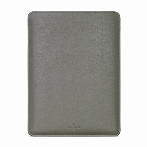 Comfyable Laptop Sleeve 13 Inch Precisely Compatible with MacBook Pro M2 2022 M1 2020-2016 & Mac Air M4 2025 A3240 M3 2024 M2 2022 M1, Faux Leather Cover Case, Khaki Green