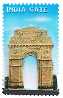 India Gate New Delhi Kühlschrankmagnet Reise Souvenir Kühlschrank Dekoration 3D Magnetaufkleber Handbemalt Bastelkollektion