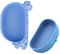Qshare 2in1 Travel Silicone Plate Feeding Set - Giraffe Design Suction Baby Plate, Travel Essential Bowl