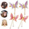 Haarklammer Schmetterling Haarklammern Haarspangen Mädchen Haarnadeln Haarspange Hair Clip Haarreif Braut Damen Daarschmuck Deko, 4 Pack