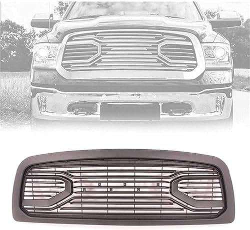 RIAAJ Kühlergrill Frontstoßstange Nierengitter für Dodge RAM 1500 2009 2010 2011 2012, Auto Frontgrill Dauerhaft Front Grill Renngrill