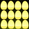 Funmo Osterdeko Eier Lichter 12PCS Ostereier Deko LED Eier Leuchtende Eier Lichter Ostern LED Teelicht Eier Festliche Dekoration Basteln Eier Deko,Osterdeko