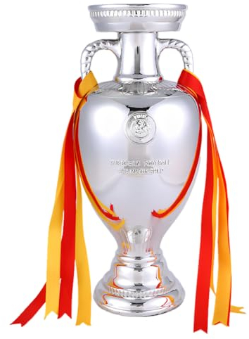 MCBEAN Nachbildung des Delaunay Cup der Fußball-Europameisterschaft Fußball-Trophäe Fußball-Geschenke Fans Souvenir Sammlerstücke Büro-Schaufenster-Ornamente,26cm