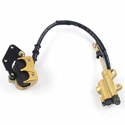 Queeucaer Bremsscheib Motocross Dirtbike Hinten Hydraulik Bremsen Kit Fuß Scheibenbremse Hauptbremszylinder Bremse Scheibe 4-Takt 49-125cc Mini & Pocketbike,49-125ccm Mini- & Pocketbike Dirt Bike