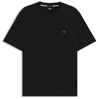 BOSS Herren C-Taut 01 Regular-Fit T-Shirt aus Baumwolle mit Double-B-Monogramm Schwarz001 XL