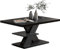 Casaria® Couchtisch Schwarz Holz Stauraum Ablage Kratzfest Modern Rechteckig 50kg Belastbar Beistelltisch Wohnzimmer Couch Sofa Tisch Detroit 90x60cm