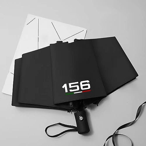 SXZMAZS Paraguas Viaje Plegable Resistente Viento para Alfa Romeo 156, Sombrillas Compactas Fuerte PortáTil Viaje Impermeable ProteccióN UV Plegable