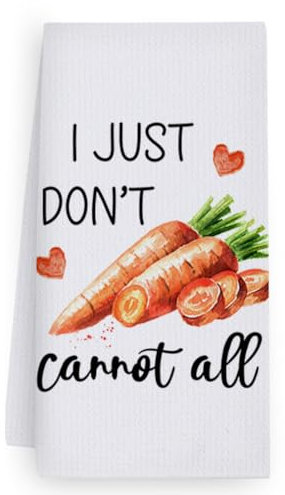 Geschirrtücher Karotte Orange Herz Handtücher Waffeltücher Küchentücher Geschirrhandtücher Saugfähige Trockentücher Küche Multi-Purpose Abtrockentücher Küche Handtuchset 3 Stück (40x60cm)