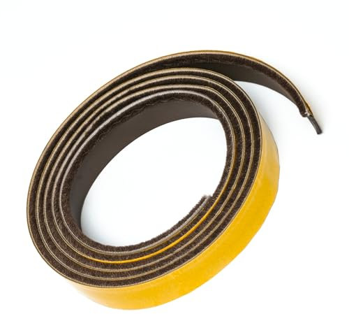 Intumescent Strip for Fire Doors | Smoke Seal Strips with Brush 5.2M Long | Self-Adhesive Fire Door Seal | Draught Excluder Sealing Tape| FD30 Approved (Brown)