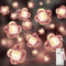 kolpop LED Lichterkette Blumen, 2m 20 Led Lichterkette Batterie mit Timer, Kirschblüten Lichterkette Dekorative, Lichter Frühling Deko für Innen und Außen Party Schlafzimmer Weihnachten Hochzeit