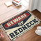 Funny Front Door Mat Outdoor Beware of Redneck Doormat Home Alone Door Mat Balcony Decor(40X60CM)