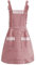 Küchenschürze, Baumwolle Damen Schürze, 77x79 cm Kochschürze Rot Damen Schürze mit 2 Taschen, für Küche Restaurant Café Hotel, zum Backen, Kochen, Premium Schürzen als Geschenk für Mama Frau Freundin