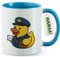 Huuraa tasse Canard de bain facteur Mug Cadeau Bleu 330ml Canard de bain facteur cadeau