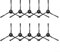 Niceminiwall Lot de 10 brosses latérales de rechange pour aspirateur robot ZACO A10 Pro, conçues pour un nettoyage efficace des coins et des bords