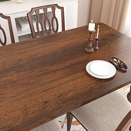 Skyblur Brown Wood Effect Vinyl Self Adhesive Wallpaper 40x300cm | Kitchen Worktop Vinyl Wrap for Furniture Bedroom Kitchen Wallpaper Table Self Adhesive Wood Sticky Back Plastic Roll