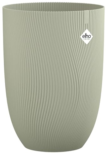 Elho sereh Haut 30cm Pot de Fleurs - Nordic Green | Ø 29.5 x H 40.5 cm | Convient pour l’intérieur et l’extérieur | Plastique 100% recyclé