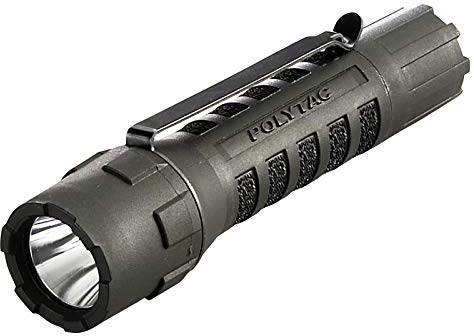 Streamlight 88850 PolyTac 600-Lumen Allzweck Sure Grip Kompakte LED-Taschenlampe mit CR123A Lithium-Batterien, Schwarz