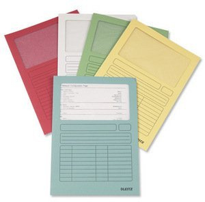 Leitz Fenster Ordner A4 sortiert Ref 3950–99–99 [Pack 100] (3950–99–99)