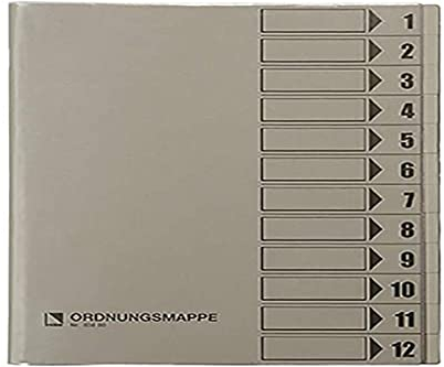 Bene 83800GR Ordnungsmappe mit Schutzumschlag, grau