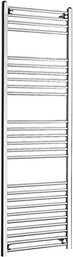 Chrome Straight 600 x 1600 Heated Towel Rail Warmer Radiator Rad 22mm D Rail