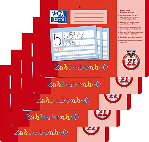 Zahlenlernheft, A4 quer, ZL, 16, robuster, abwischbarer Deckel