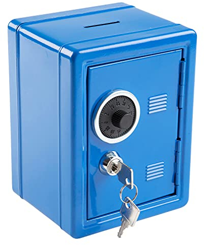 Idena 50036 - Spartresor, 120 x 105 x 160 mm, blau, 1 Stück