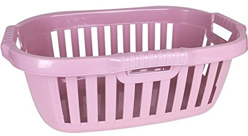 Tontarelli - Ergonomischer Wäschekorb 50 l Hipster Lila