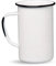 WARMCOOK Graniteware – Grand mug en acier émaillé – 620ml - Blanc - Style vintage