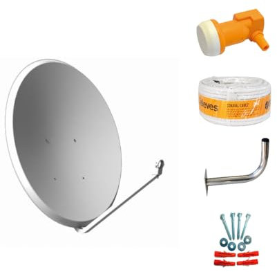 Kit di satellitare 80 cm con accessori + brujula di regalo