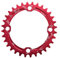 Alomejor Fahrradkettenring 32/34/36 / 38T BCD 104 Mountainbike Stahl Einzelkurbel Kettenblatt Reparatur Teile Kettenblätter für Outdoor Radfahren(38T-Rot)