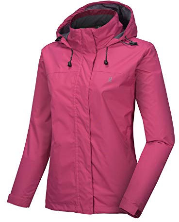 Little Donkey Andy - Giacca impermeabile da donna, leggera, antivento, impermeabile, per escursioni, viaggi, Donna, A6. rosa., Small