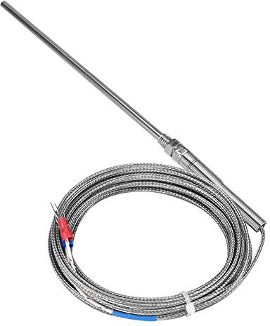 Thermoelement-Sensorsonden, Typ K, hohe Temperatur, 5 m Kabel, fuer Industrie, Labor, Küche