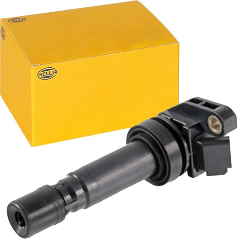 HELLA 5DA 358 057-331 Ignition Coil - 12V - 3-pin connector - Flush-Fitting Pencil Ignition Coils - Bolted