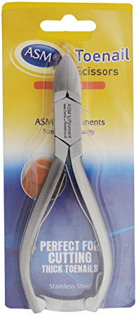 ASM® Toe Nail Clippers for Thick Nails Ingrown Toenail Treatment - Heavy Duty Stainless Steel Pedicure Tools Nail Clippers for Thick Nails (5.5) - Ideal Beauty Gifts for Women & Men Nail Care