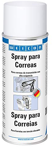 WEICON Spray para Correas | 400 ml | Para correas de transmisión de servicio pesado | Transparente