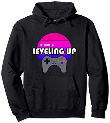 Video Game Gamer Vintage Retro Controller Gaming Fun Graphic Felpa con Cappuccio