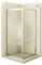 Moments of Glass - Mampara de Ducha Diana 70x100x190cm | REVERSIBLE | Puerta corredera, Ajuste 67,5-69,5 x 97,5-99,5cm | Perfiles Cromados, Cristal Parcialmente satinado 6mm